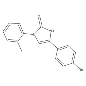 4-(4-bromophenyl)-1-(2-methylphenyl)-1,3-dihydro-2H-imidazol-2-one结构式