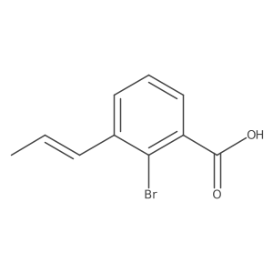 2-Bromo-3-(1-propen-1-yl)benzoic acid结构式