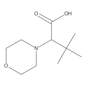 3,3-Dimethyl-2-morpholinobutanoic acid结构式
