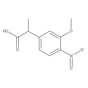 2-(3-Methoxy-4-nitrophenyl)propanoic acid Structure