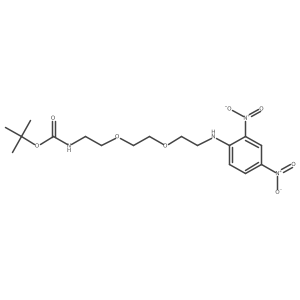 tert-Butyl (2-(2-(2-((2,4-dinitrophenyl)amino)ethoxy)ethoxy)ethyl)carbamate Structure