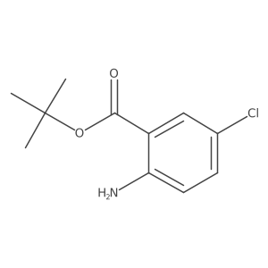 Tert-butyl 2-amino-5-chlorobenzoate结构式