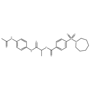 [1-(4-Acetamidoanilino)-1-oxopropan-2-yl] 4-(azepan-1-ylsulfonyl)benzoate结构式
