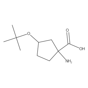 3-Tert-butoxy-1-aminocyclopentanecarboxylic acid Structure