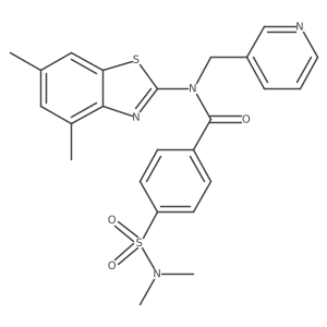 N-(4,6-dimethylbenzo[d]thiazol-2-yl)-4-(N,N-dimethylsulfamoyl)-N-(pyridin-3-ylmethyl)benzamide Structure