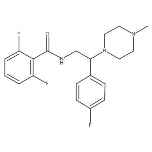 2,6-difluoro-N-[2-(4-fluorophenyl)-2-(4-methylpiperazin-1-yl)ethyl]benzamide Structure