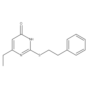 6-ethyl-2-(phenethylthio)pyrimidin-4(3H)-one Structure