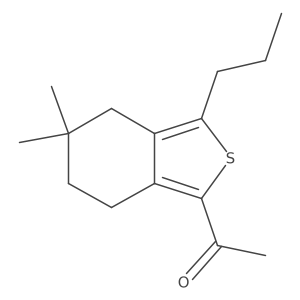 1-(5,5-Dimethyl-3-propyl-4,5,6,7-tetrahydro-benzo[c]thiophen-1-yl)-ethanone结构式