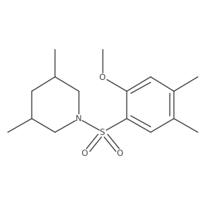 1-(2-Methoxy-4,5-dimethylbenzenesulfonyl)-3,5-dimethylpiperidine Structure