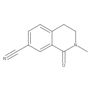 2-Methyl-1-oxo-1,2,3,4-tetrahydroisoquinoline-7-carbonitrile Structure