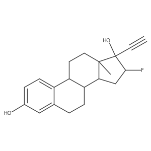 (8R,9S,13S,14S,16S,17R)-17-ethynyl-16-fluoro-13-methyl-7,8,9,11,12,14,15,16-octahydro-6H-cyclopenta[a]phenanthrene-3,17-diol Structure