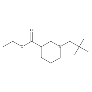 Ethyl 1-(2,2,2-trifluoroethyl)piperidine-3-carboxylate Structure