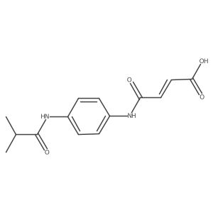 4-{[4-(Isobutyrylamino)phenyl]amino}-4-oxo-2-butenoic acid结构式