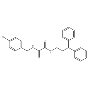 N1-(4-chlorobenzyl)-N2-(3,3-diphenylpropyl)oxalamide结构式