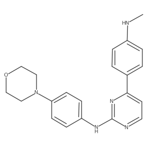 4-[4-(methylamino)phenyl]-N-(4-morpholin-4-ylphenyl)pyrimidin-2-amine Structure