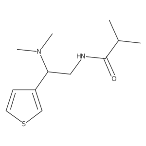 N-[2-(dimethylamino)-2-(thiophen-3-yl)ethyl]-2-methylpropanamide Structure