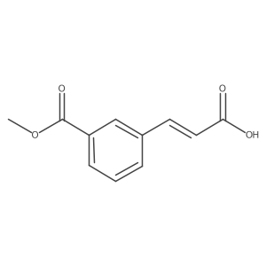 (E)-3-(3-(Methoxycarbonyl)phenyl)acrylic acid Structure