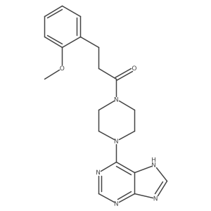 3-(2-methoxyphenyl)-1-[4-(9H-purin-6-yl)piperazino]-1-propanone结构式
