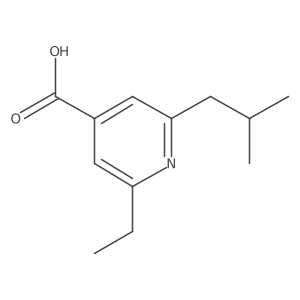 2-Ethyl-6-isobutylisonicotinic acid Structure
