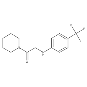 1-(1-Piperidinyl)-2-[[4-(trifluoromethyl)phenyl]amino]ethanone结构式