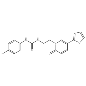 1-(4-fluorophenyl)-3-(2-(3-(furan-2-yl)-6-oxopyridazin-1(6H)-yl)ethyl)urea Structure