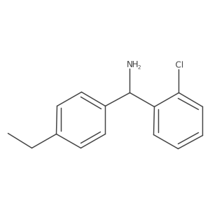 (2-Chlorophenyl)(4-ethylphenyl)methanamine结构式