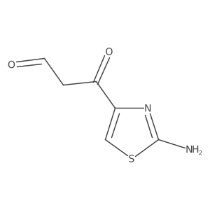 3-(2-Amino-1,3-thiazol-4-yl)-3-oxopropanal Structure