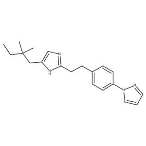 2-[4-[2-[5-(2,2-Dimethylbutyl)-1H-imidazol-2-yl]ethyl]phenyl]-2H-1,2,3-triazole Structure