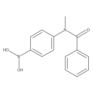 B-[4-(benzoylmethylamino)phenyl]boronic acid Structure