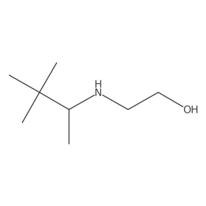 2-[(3,3-Dimethylbutan-2-yl)amino]ethan-1-ol结构式