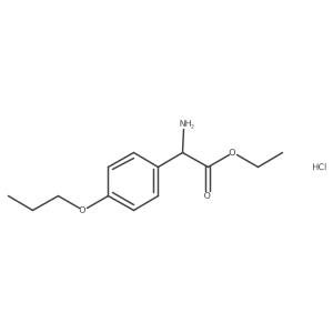Ethyl amino(4-propoxyphenyl)acetate hydrochloride Structure