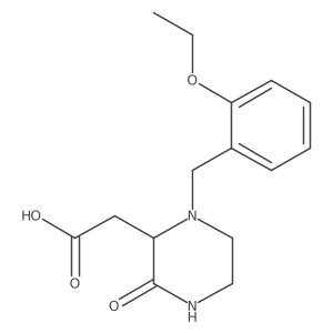 [1-(2-Ethoxybenzyl)-3-oxo-2-piperazinyl]acetic acid Structure