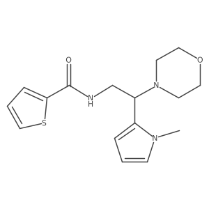 N-(2-(1-methyl-1H-pyrrol-2-yl)-2-morpholinoethyl)thiophene-2-carboxamide结构式