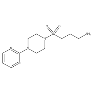 (3-[(4-Pyrimidin-2-ylpiperazin-1-YL)sulfonyl]propyl)amine Structure