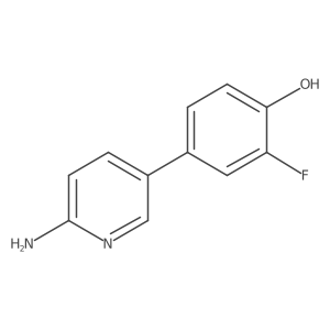 4-(6-Aminopyridin-3-YL)-2-fluorophenol Structure