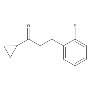1-Cyclopropyl-3-(2-fluorophenyl)-1-propanone Structure