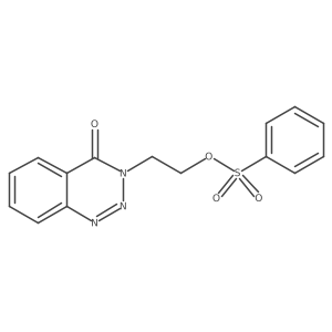 3-[2-[(Phenylsulfonyl)oxy]ethyl]-1,2,3-benzotriazin-4(3H)-one结构式