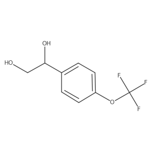 1,2-Ethanediol, 1-[4-(trifluoromethoxy)phenyl]-结构式