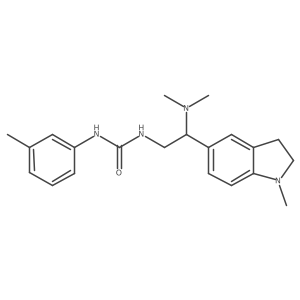 1-(2-(Dimethylamino)-2-(1-methylindolin-5-yl)ethyl)-3-(m-tolyl)urea Structure