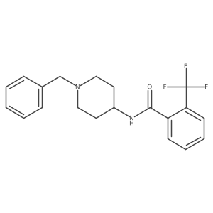 N-(1-benzylpiperidin-4-yl)-2-(trifluoromethyl)benzamide结构式