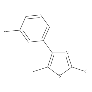 2-Chloro-4-(3-fluorophenyl)-5-methyl-1,3-thiazole结构式