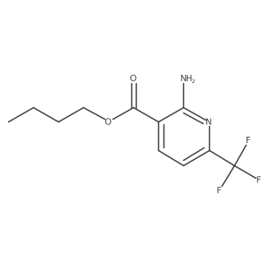 Butyl 2-amino-6-(trifluoromethyl)pyridine-3-carboxylate结构式