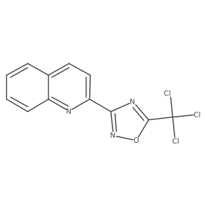 2-[5-(Trichloromethyl)-1,2,4-oxadiazol-3-yl]quinoline Structure