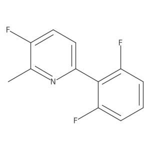 6-(2,6-Difluorophenyl)-3-fluoro-2-methylpyridine结构式