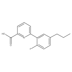 6-(2-Fluoro-5-propylphenyl)picolinic acid结构式