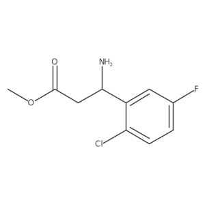 Methyl(R)-3-amino-3-(2-chloro-5-fluorophenyl)propanoatehcl Structure