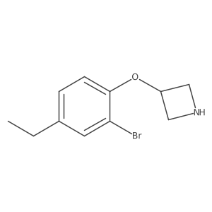 3-(2-Bromo-4-ethylphenoxy)azetidine Structure