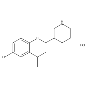 3-((4-Chloro-2-isopropylphenoxy)methyl)piperidine hydrochloride结构式