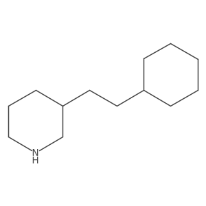 3-(2-Cyclohexylethyl)piperidine结构式