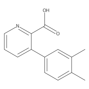 3-(3,4-Dimethylphenyl)pyridine-2-carboxylic acid Structure